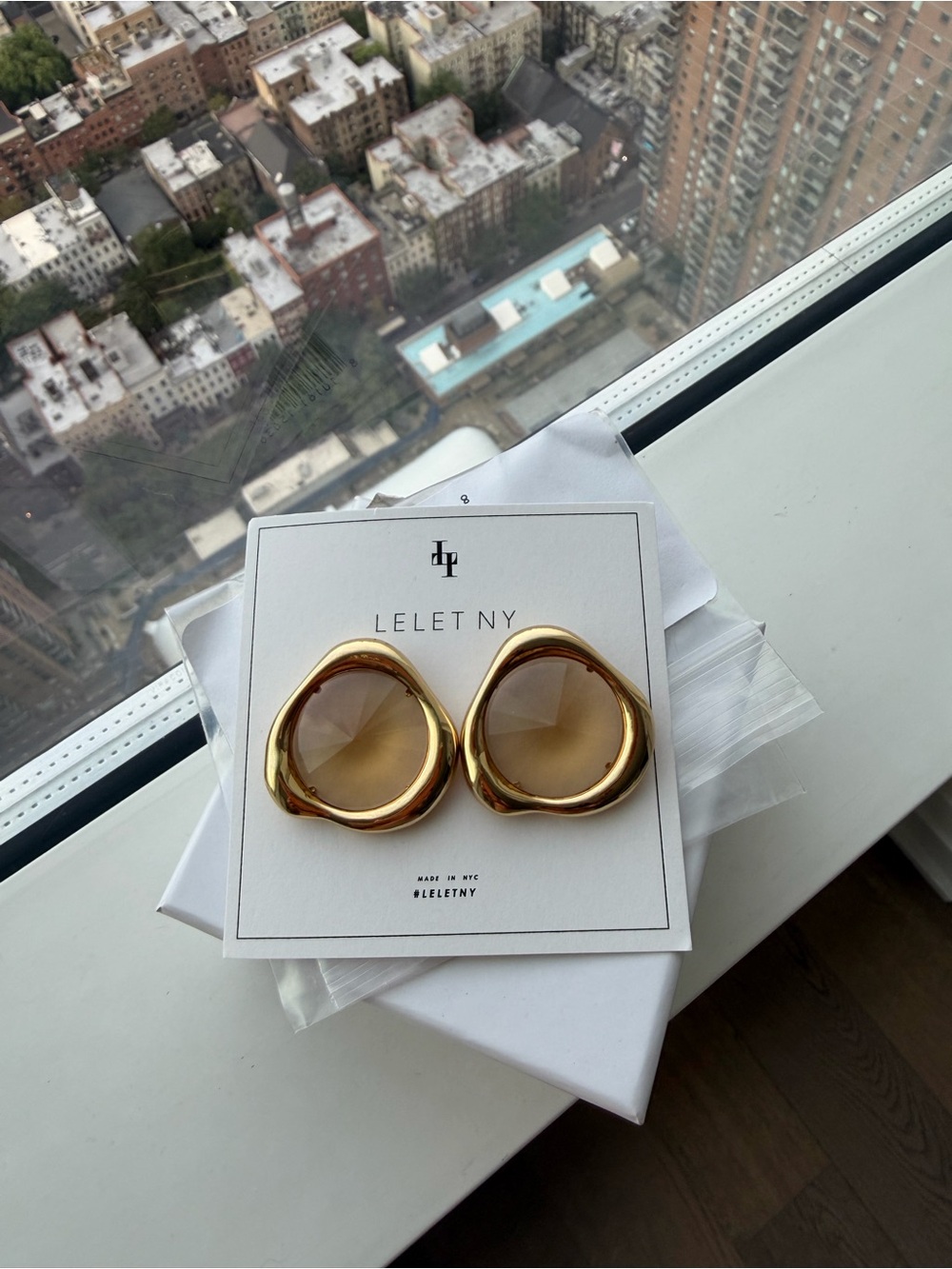 Sloane Crystal Button Earrings